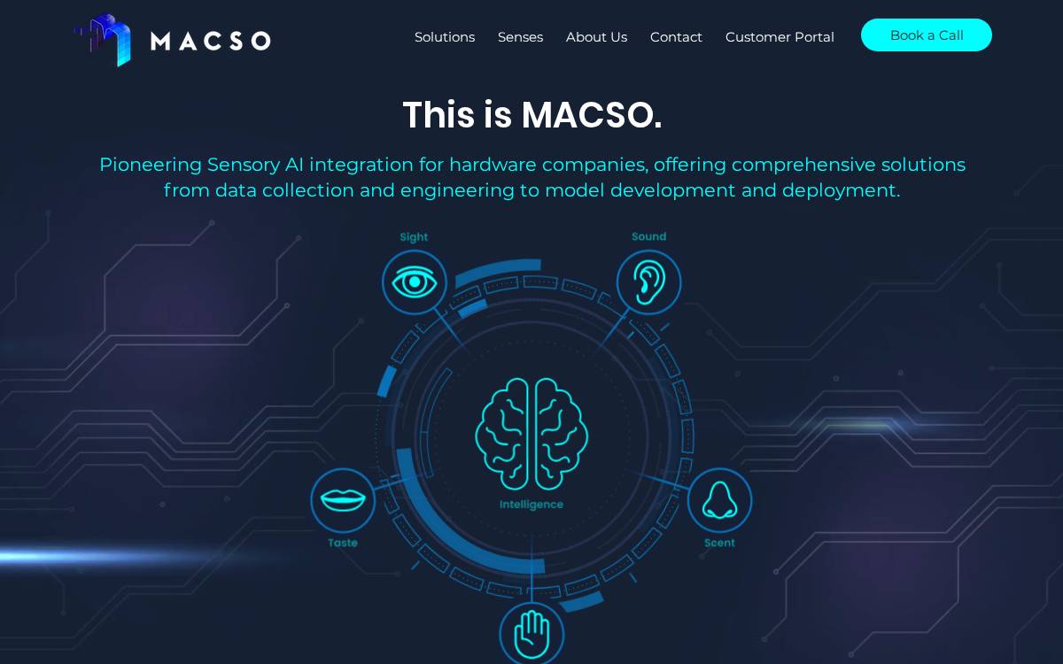 Macso Technologies website preview