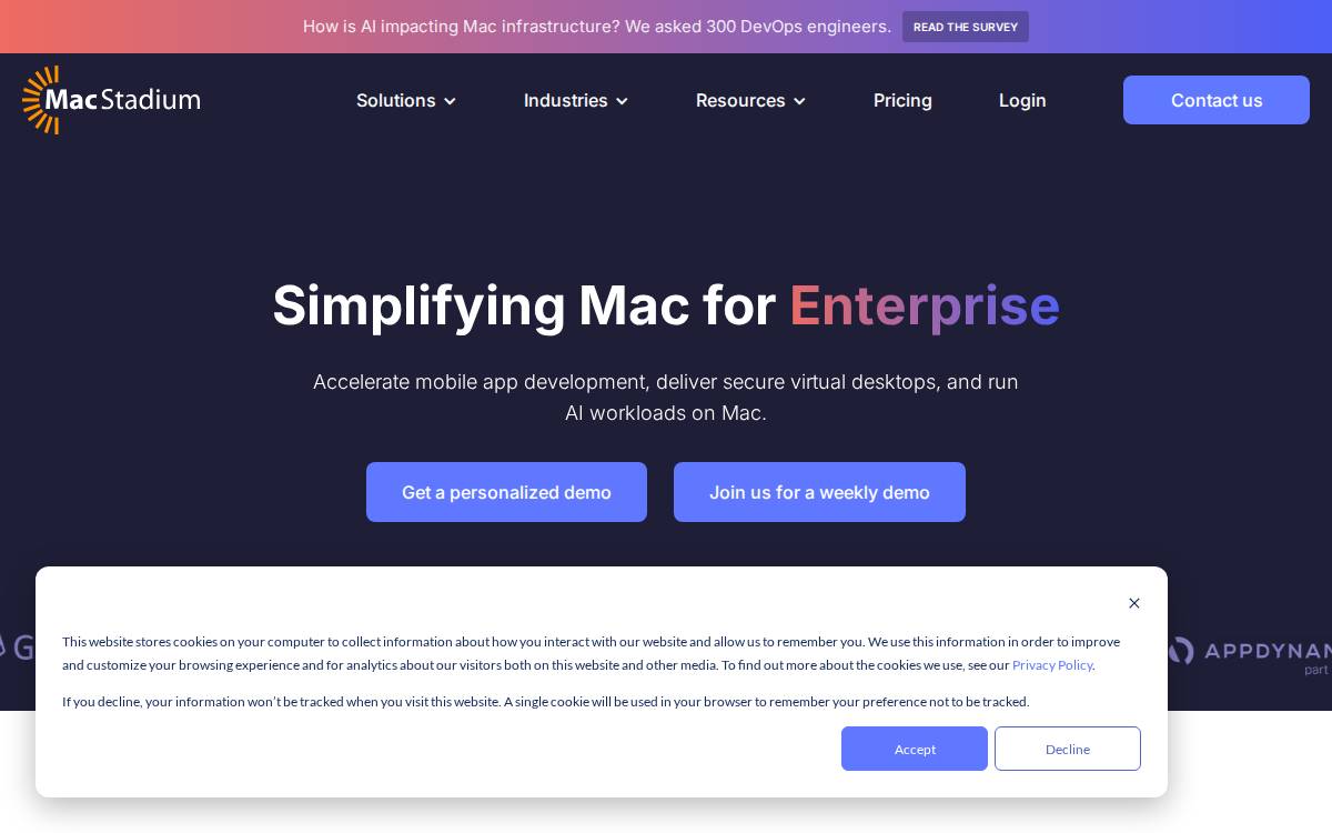 MacStadium website preview
