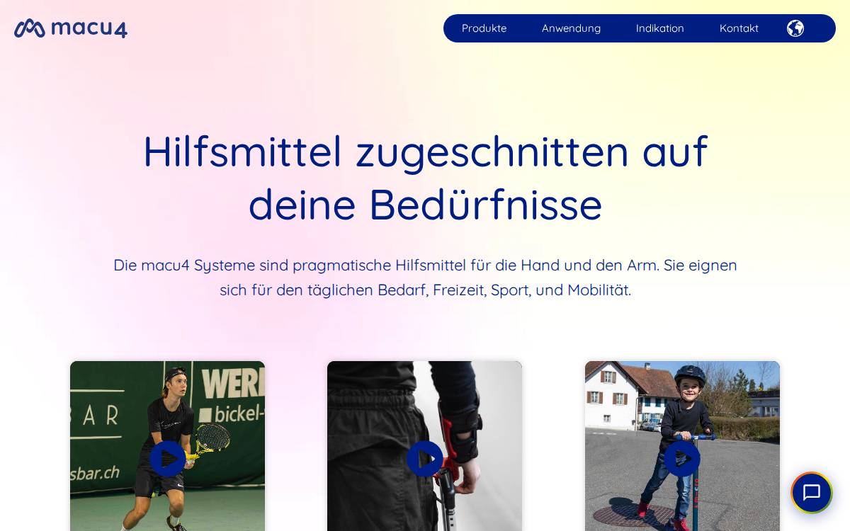 Macu4 website preview