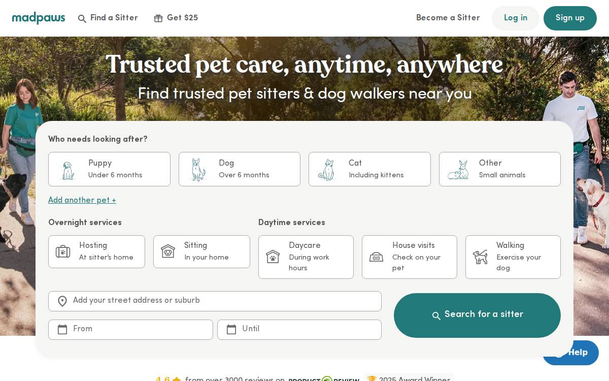 Mad Paws website preview