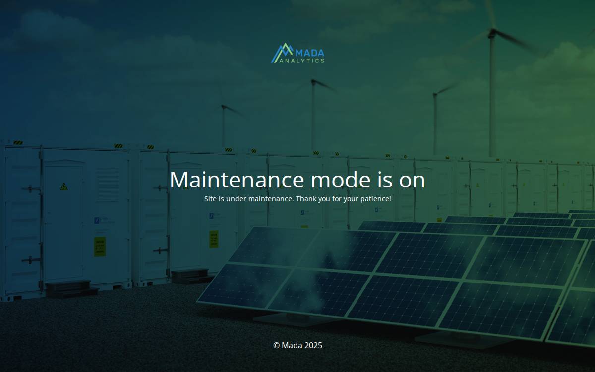 MADA Analytics website preview