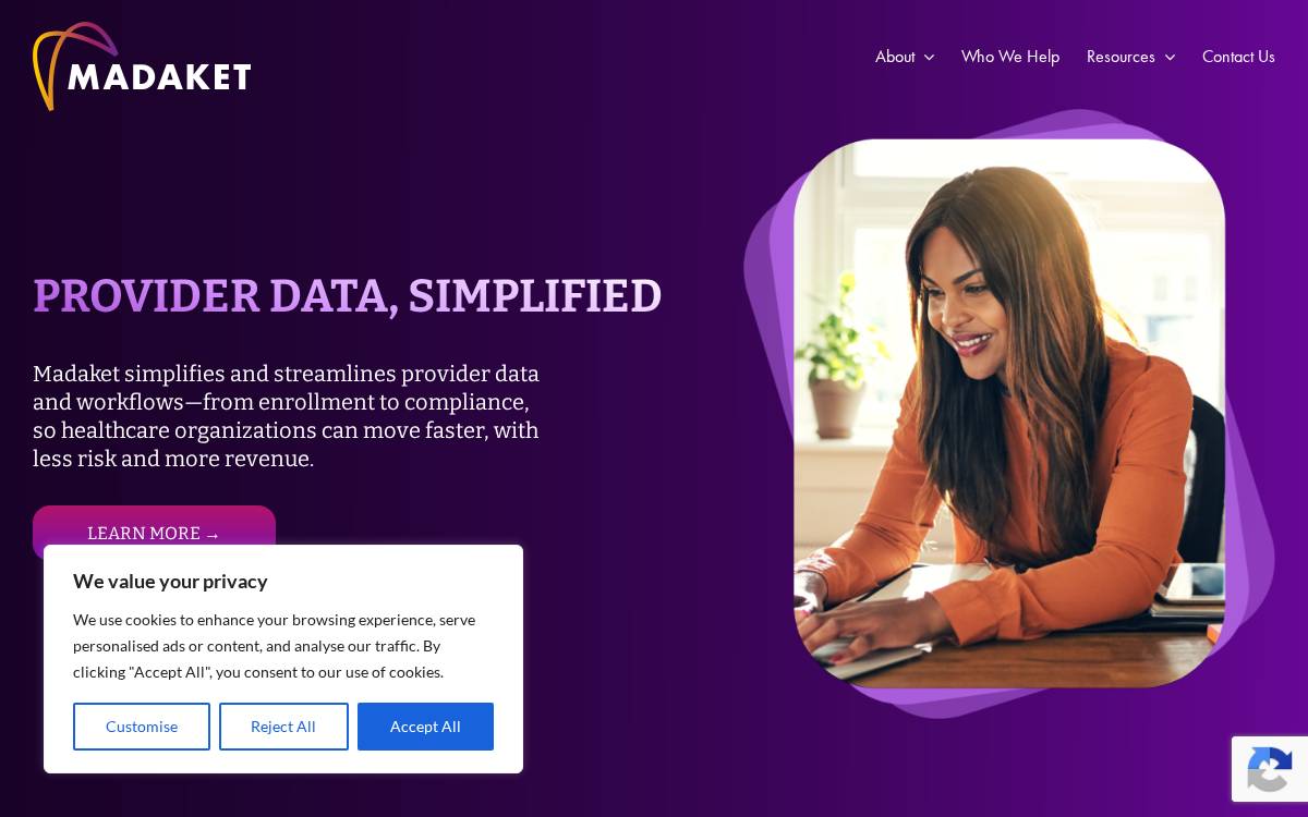 Madaket website preview