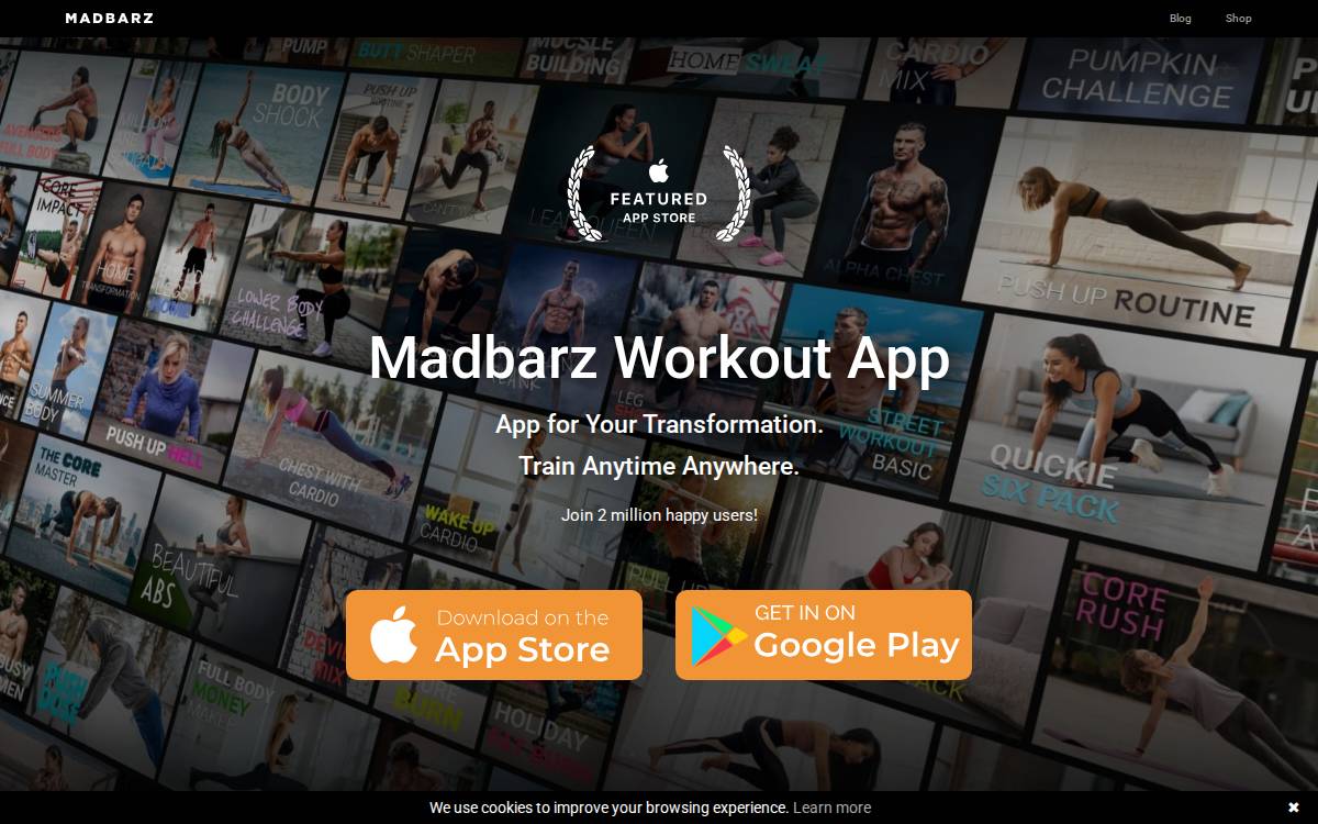 Madbarz website preview