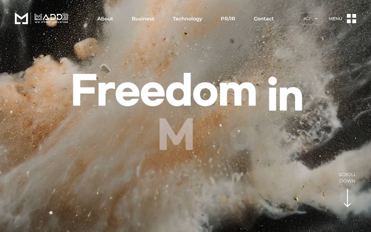 Madde website preview