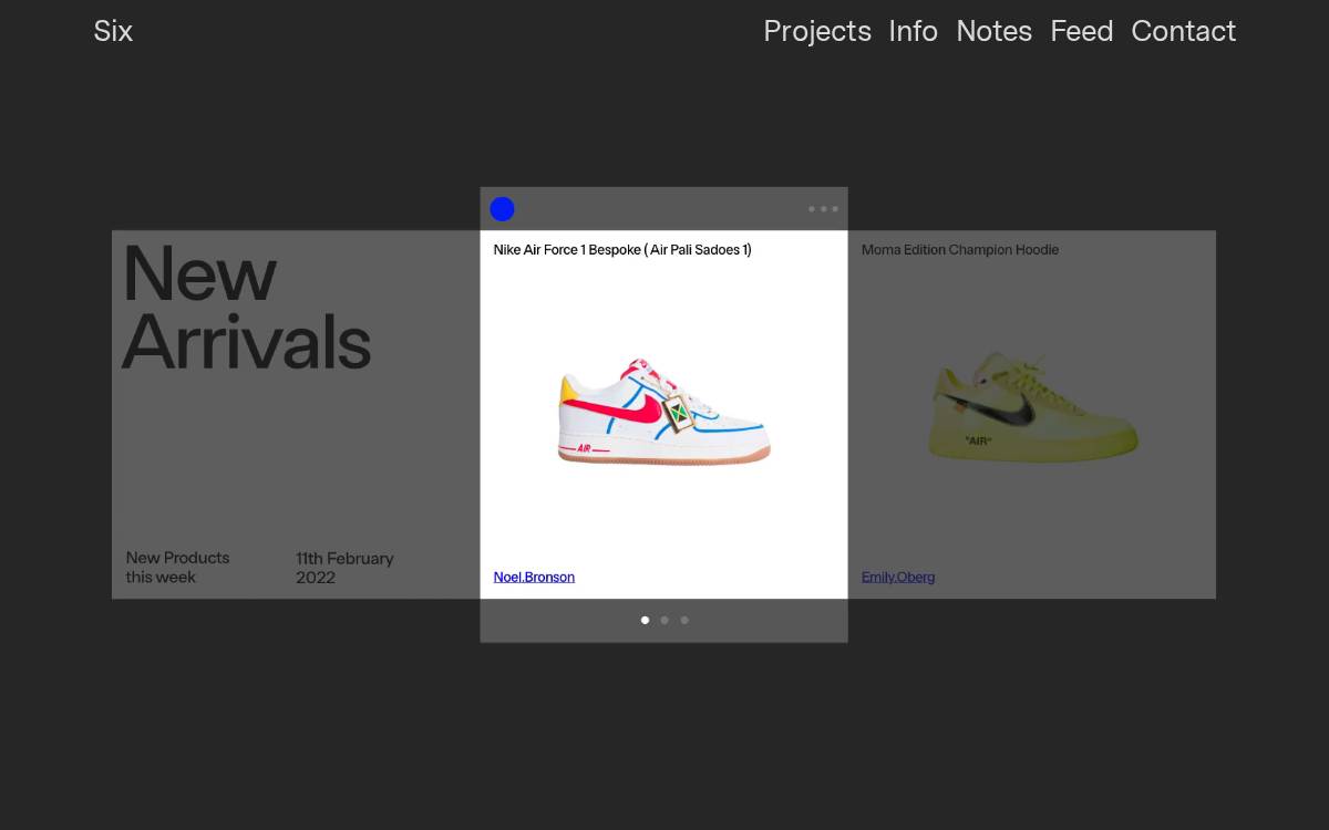 Made by Six website preview