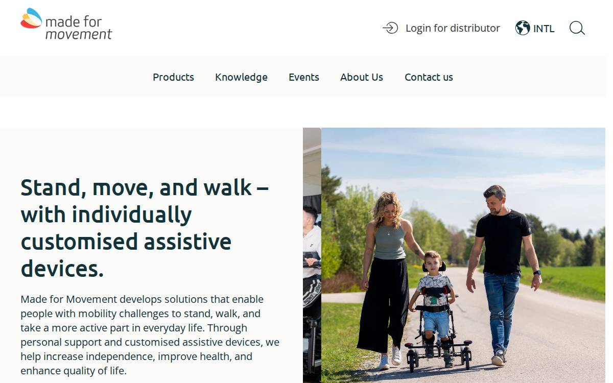 Made For Movement website preview