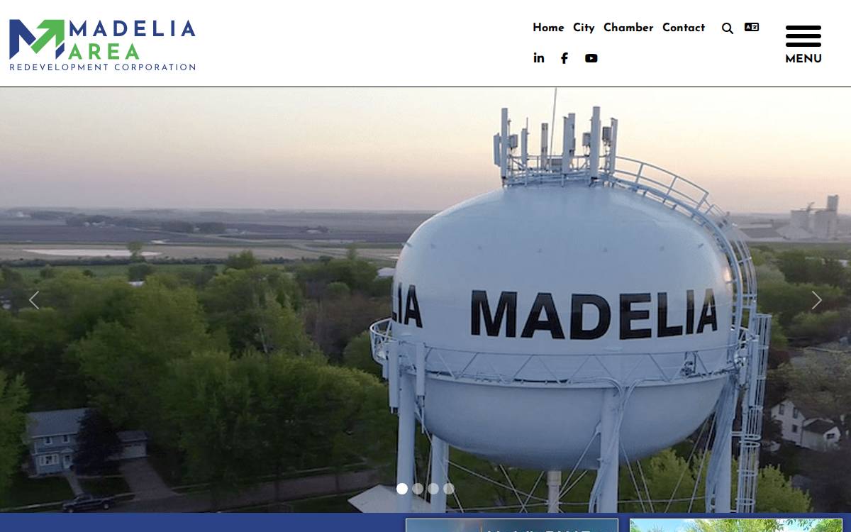 Madelia Area Redevelopment Corporation website preview