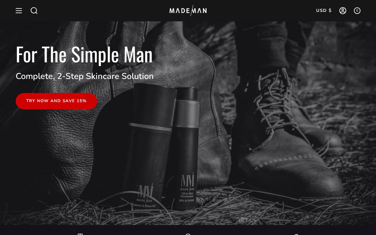 MadeMan website preview
