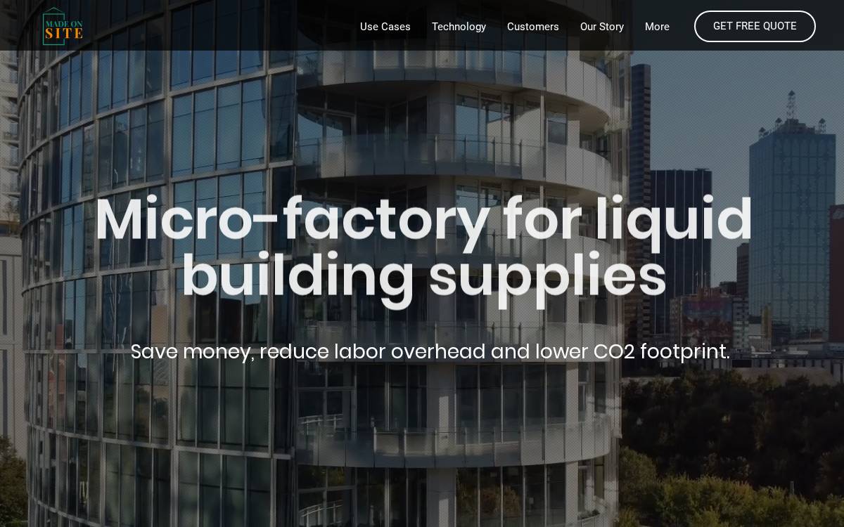 Madeonsite website preview