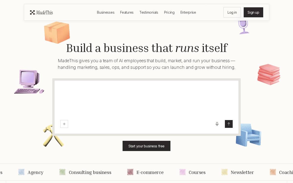 MadeThis website preview