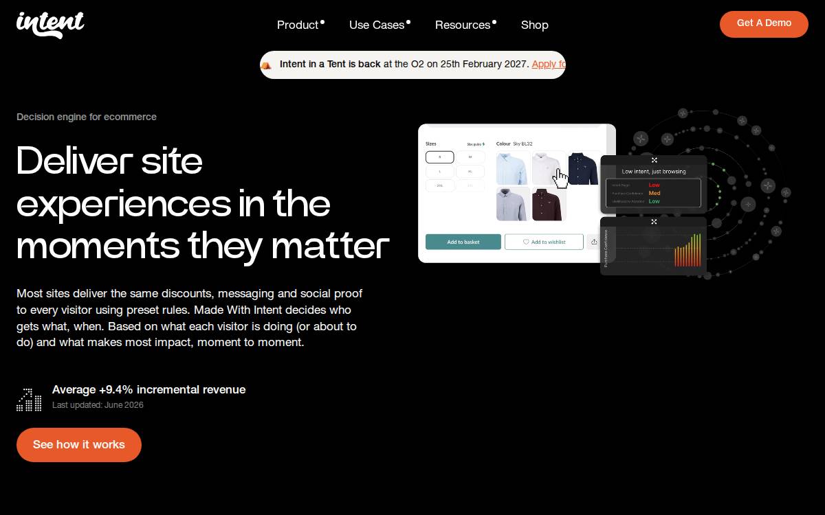Madewithintent website preview