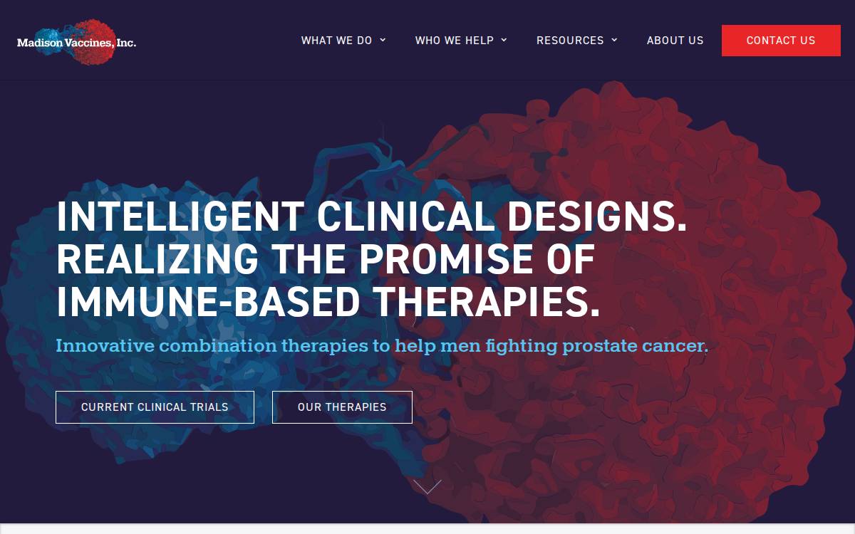Madison Vaccines website preview