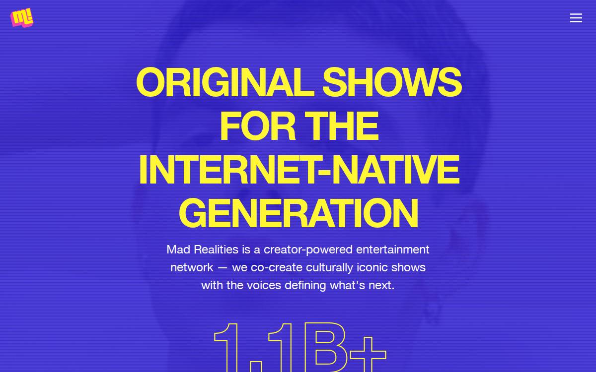 Mad Realities website preview