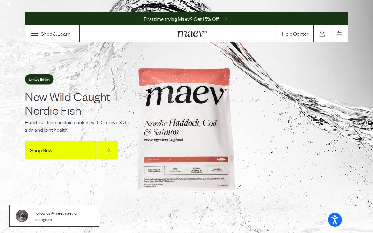 Maev website preview