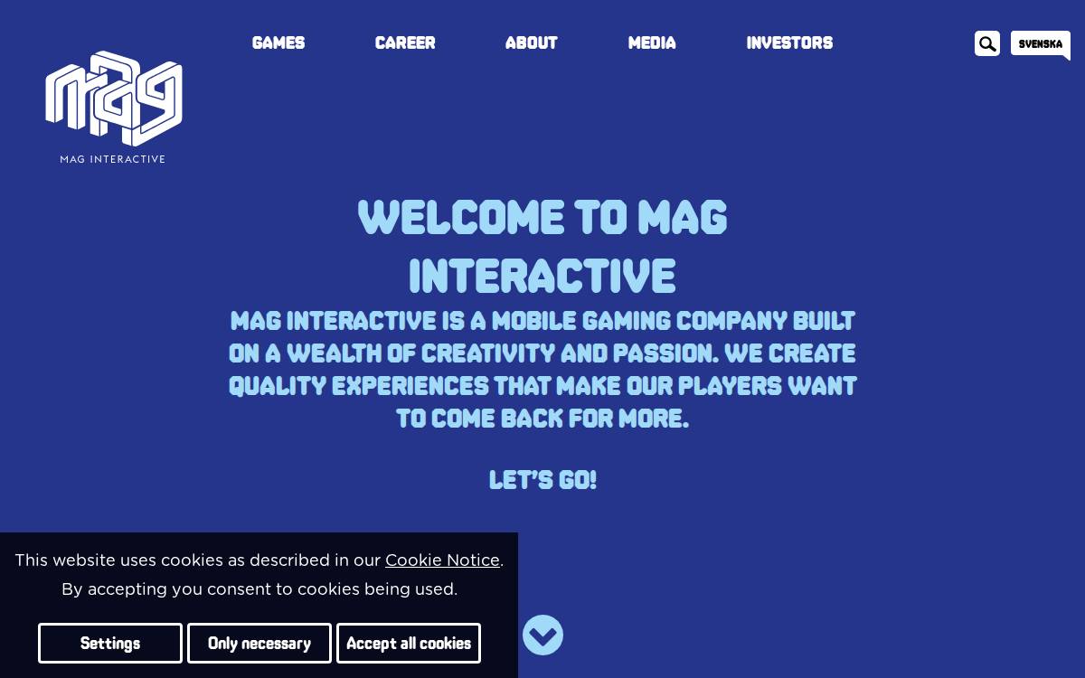 Mag Interactive website preview