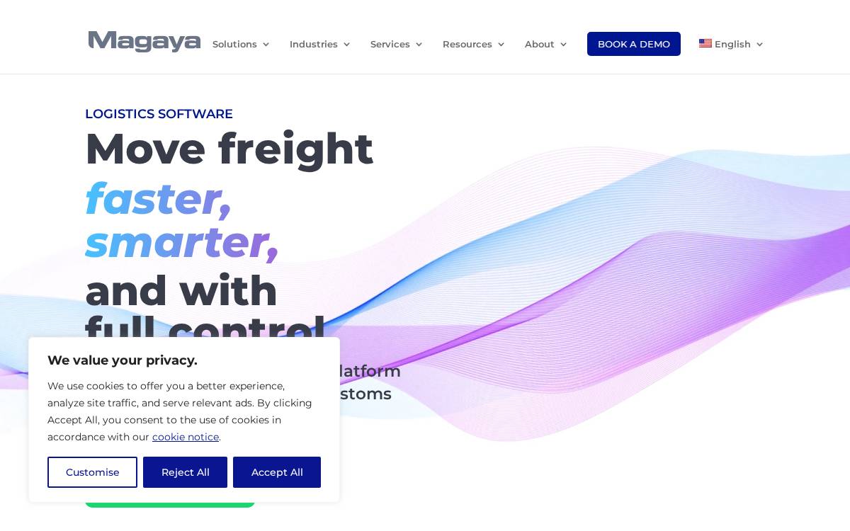 Magaya website preview