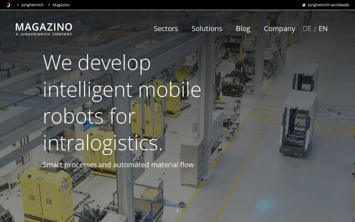 Magazino website preview