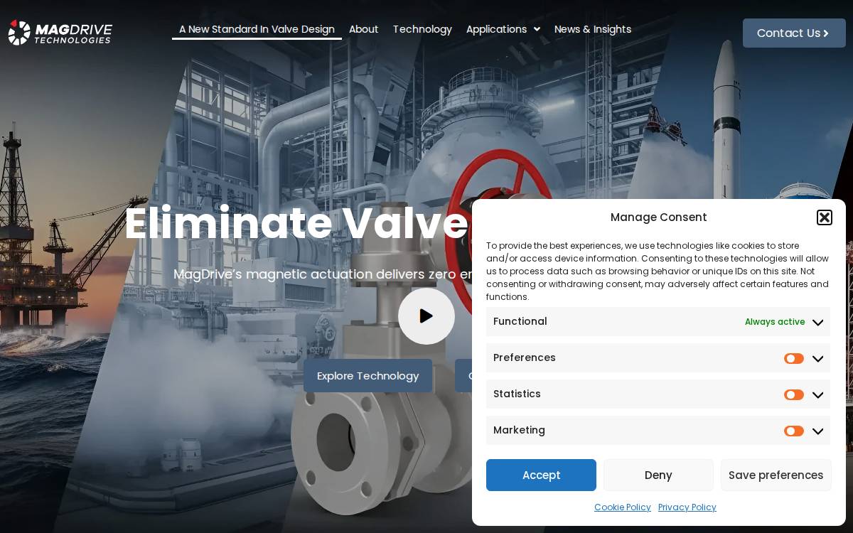 MagDrive Technologies website preview