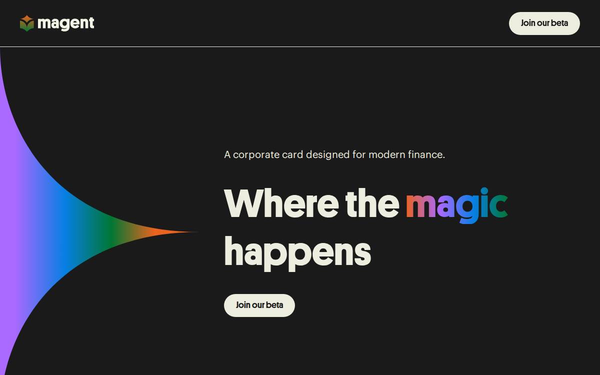 Magent website preview