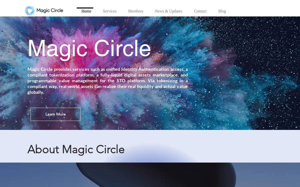 Magic website preview