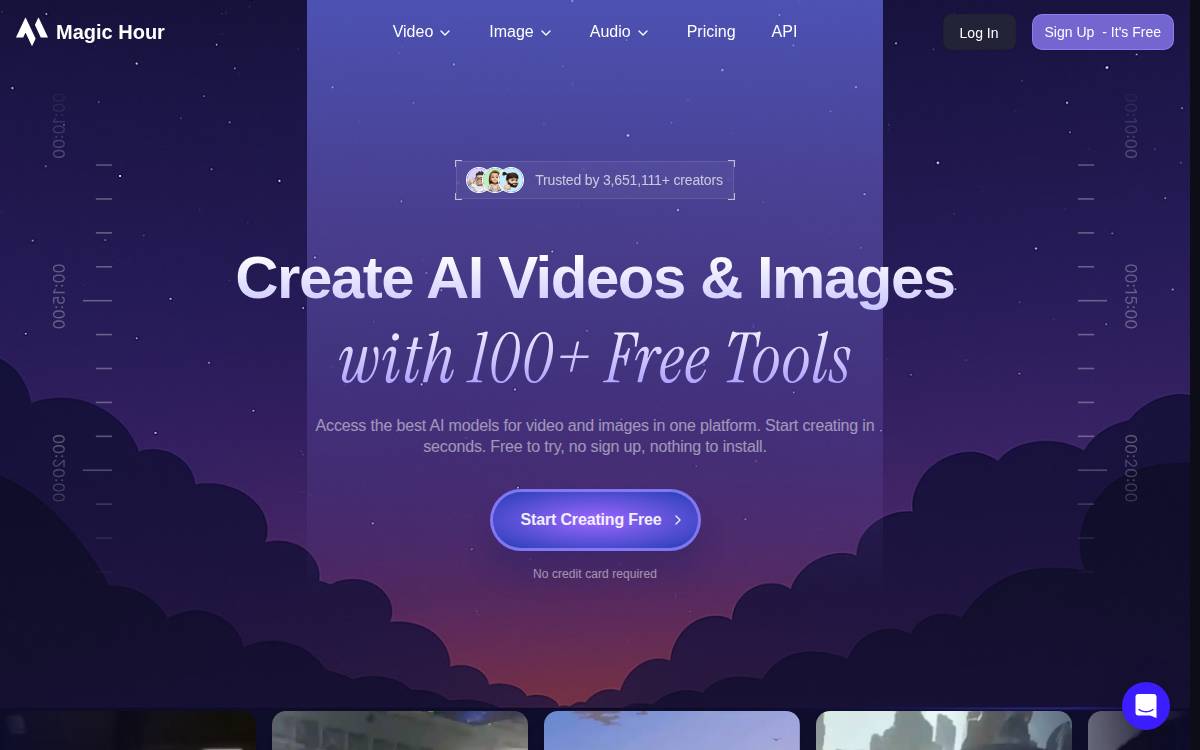Magic Hour website preview