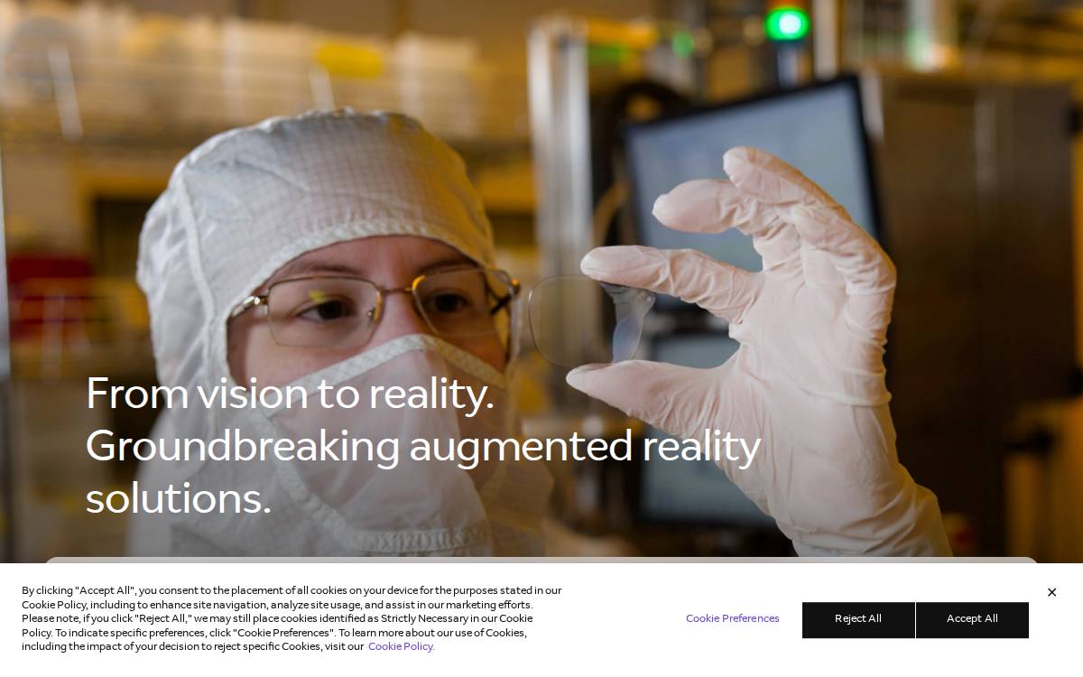Magic Leap website preview