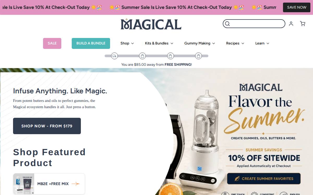 MagicalButter website preview
