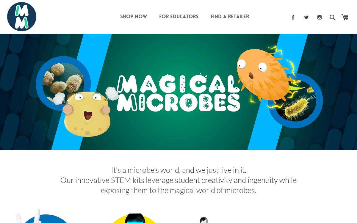 Magicalmicrobes website preview