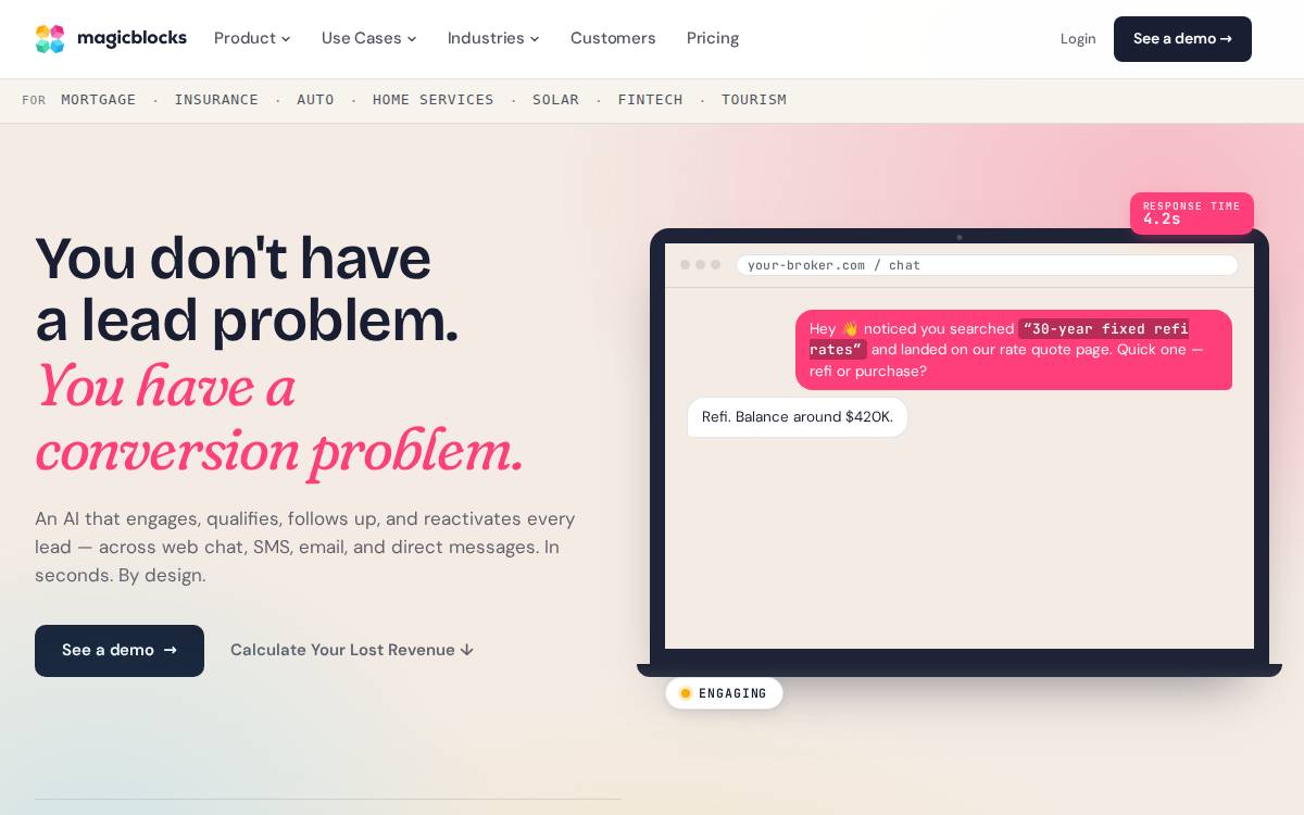 MagicBlocks website preview