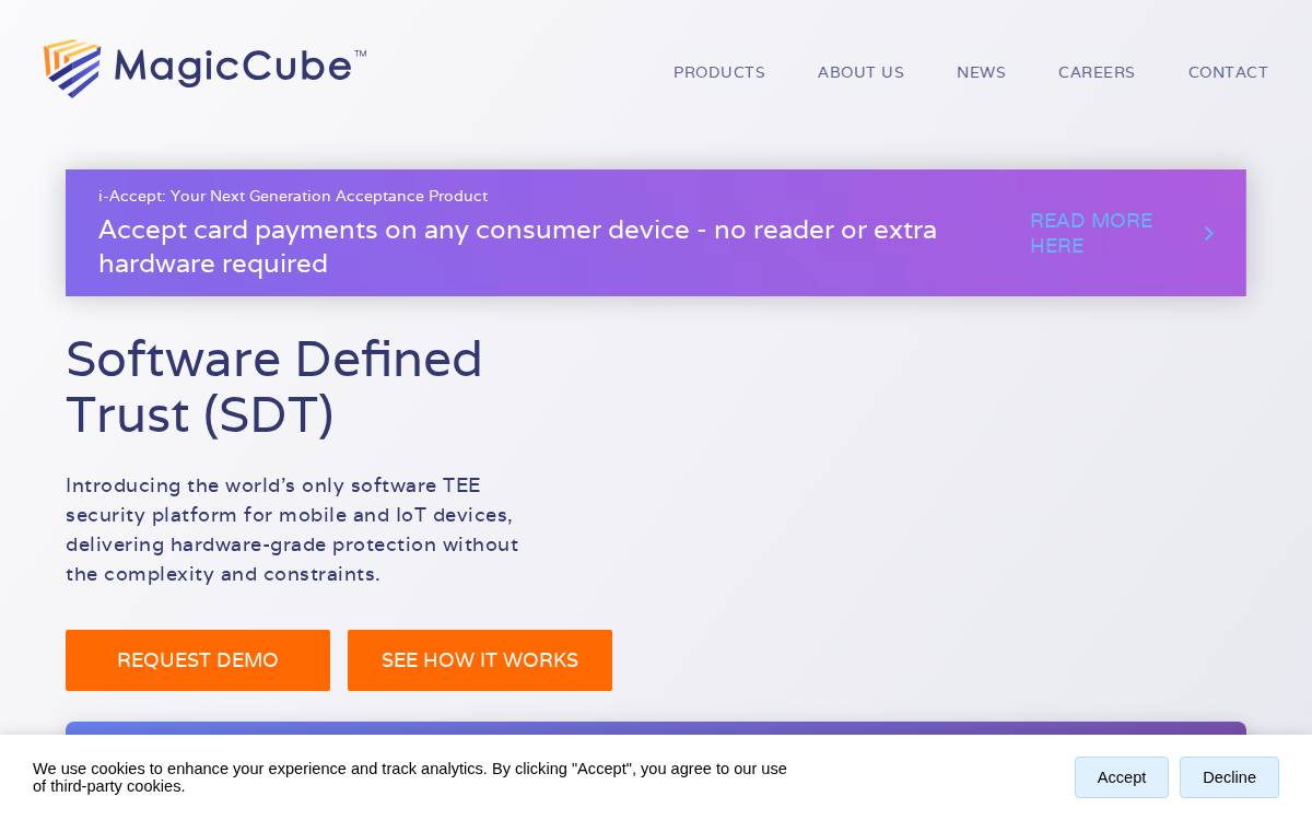 MagicCube website preview