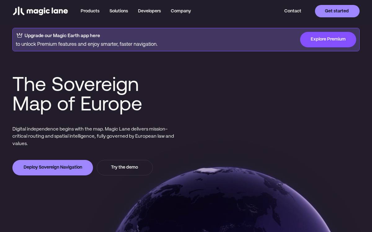 Magiclane website preview