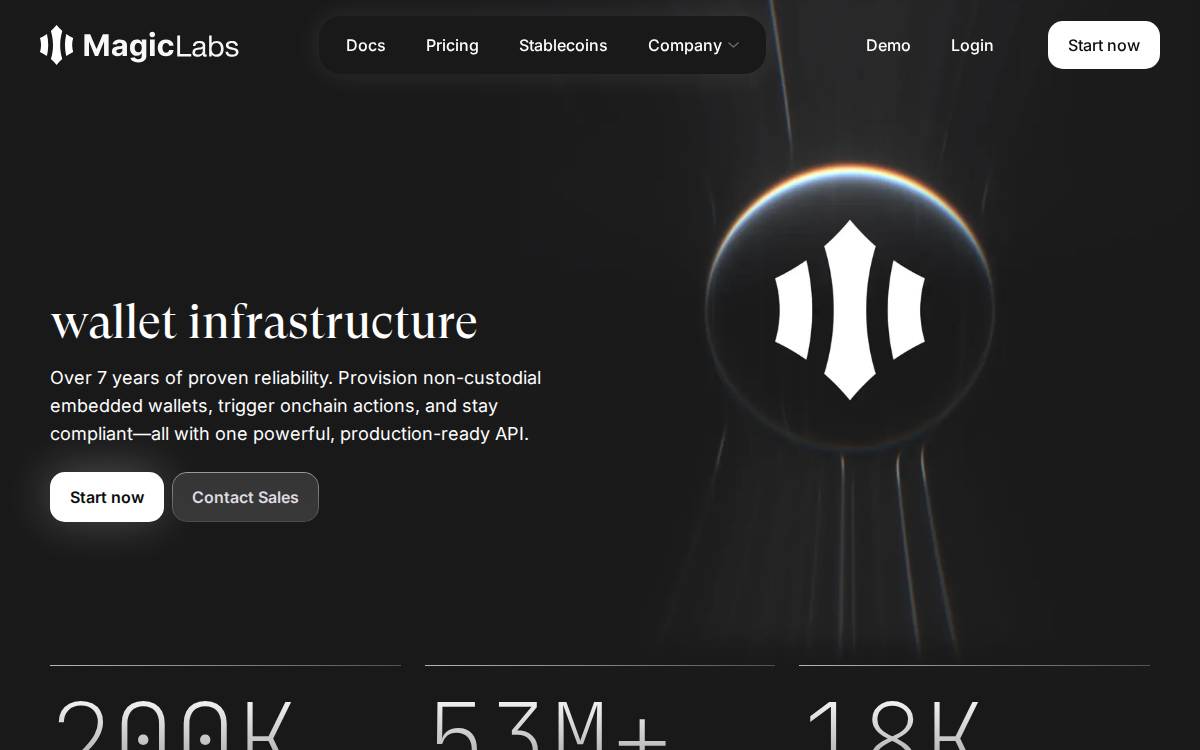 MagicLink website preview