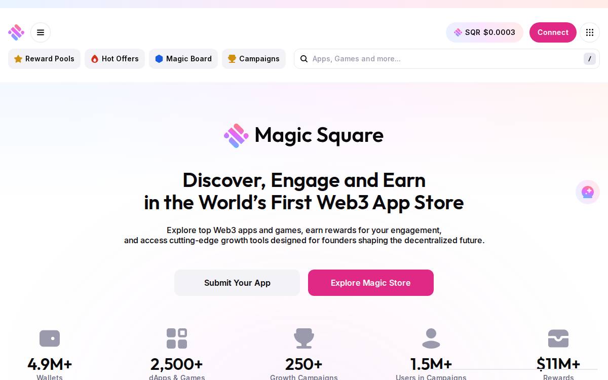 Magic Square website preview