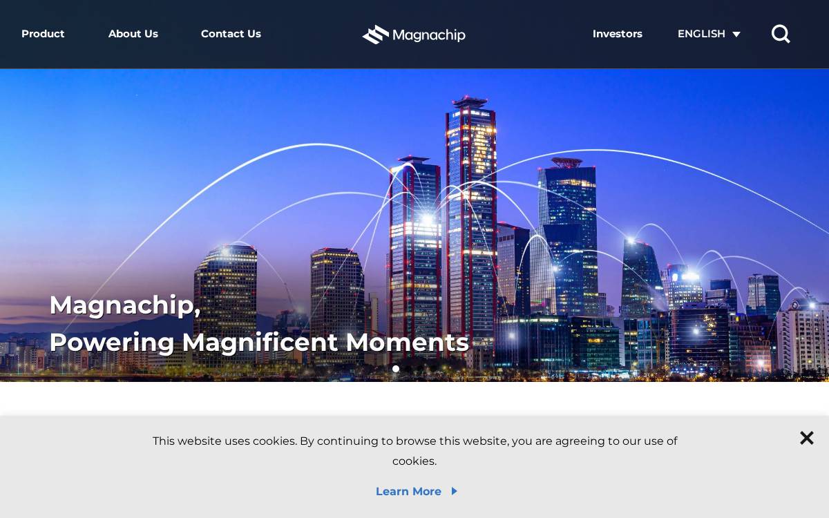 Magnachip website preview
