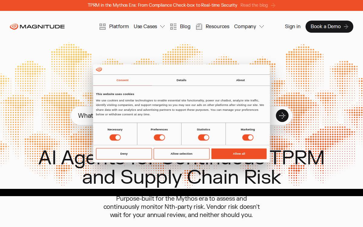 Magnitude website preview