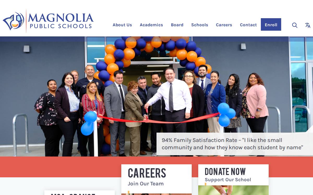 Magnoliapublicschools website preview