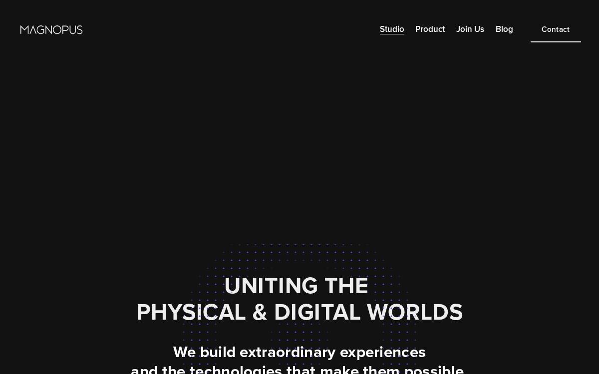 Magnopus website preview
