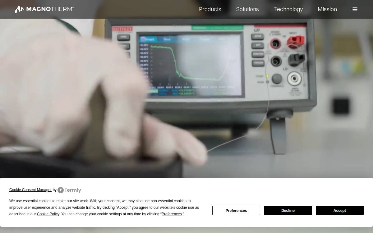 Magnotherm website preview