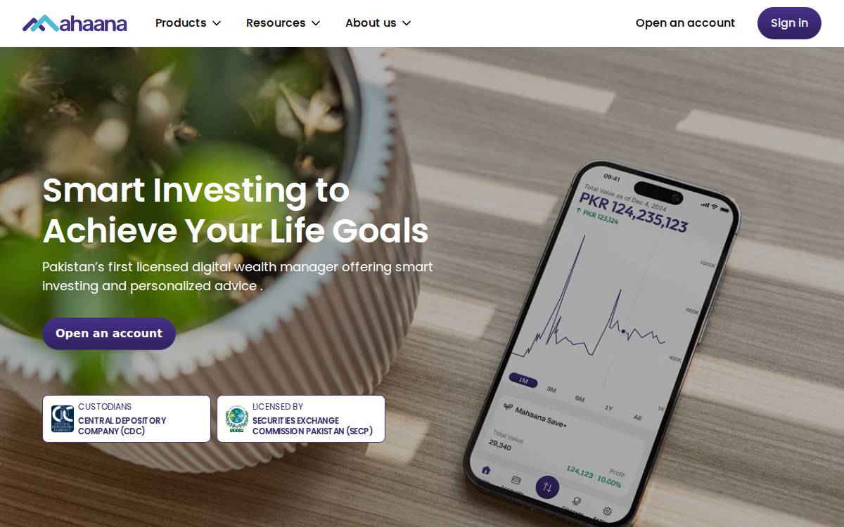 Mahaana Wealth website preview