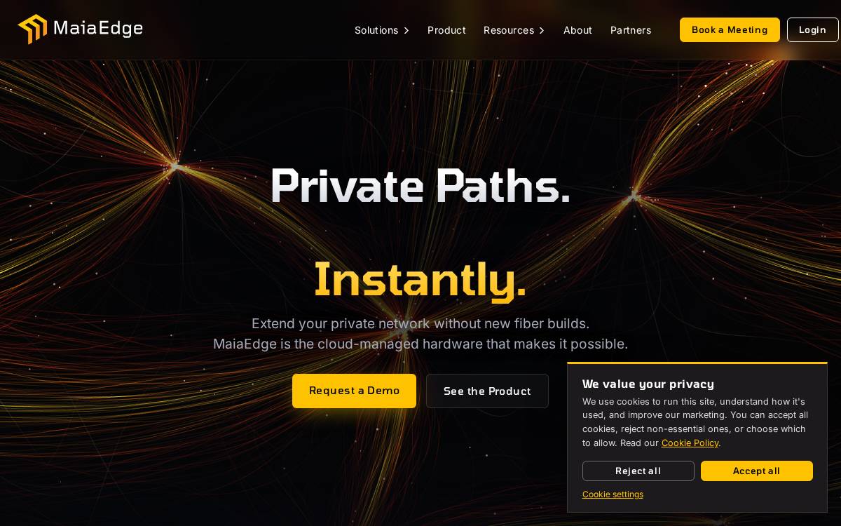 MaiaEdge website preview