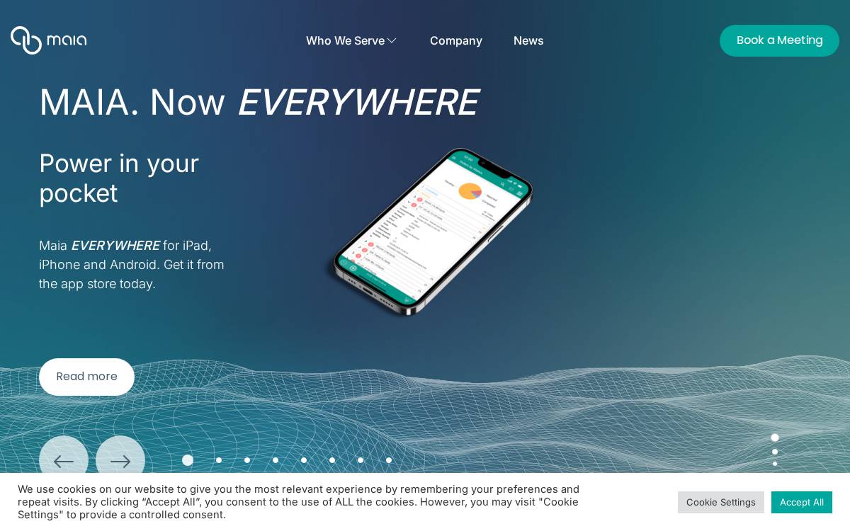 Maiatech website preview
