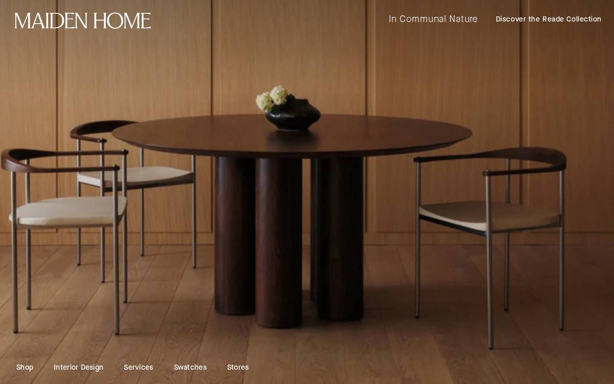 Maiden Home website preview