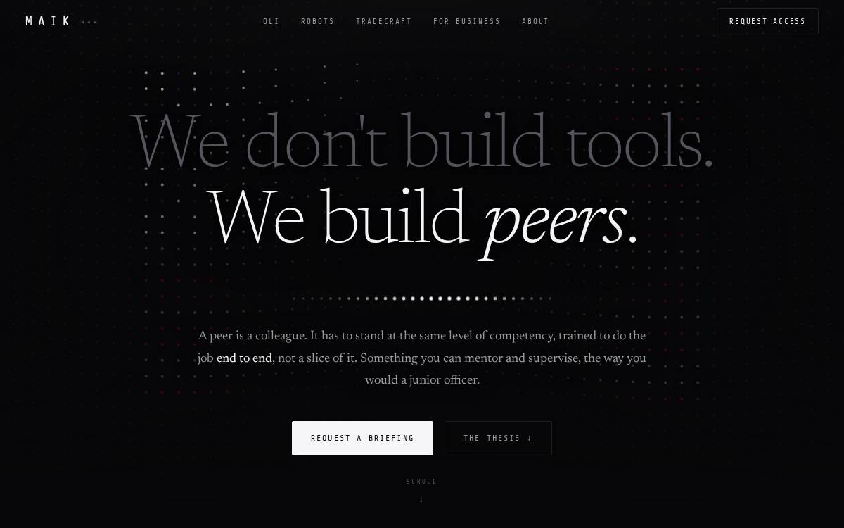 MAIK website preview