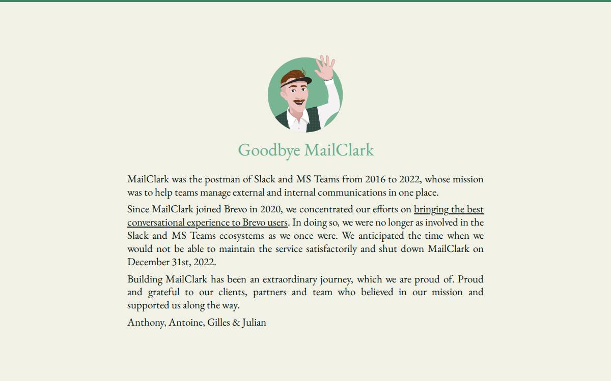 MailClark website preview