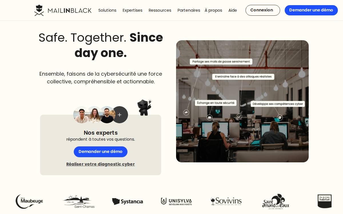 Mailinblack website preview