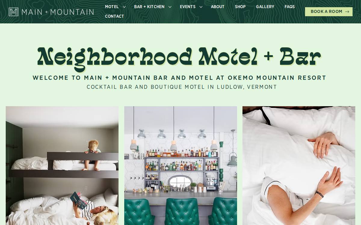 Main & Mountain website preview