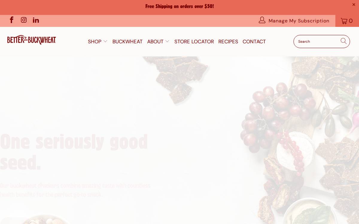 Maine Crisp website preview