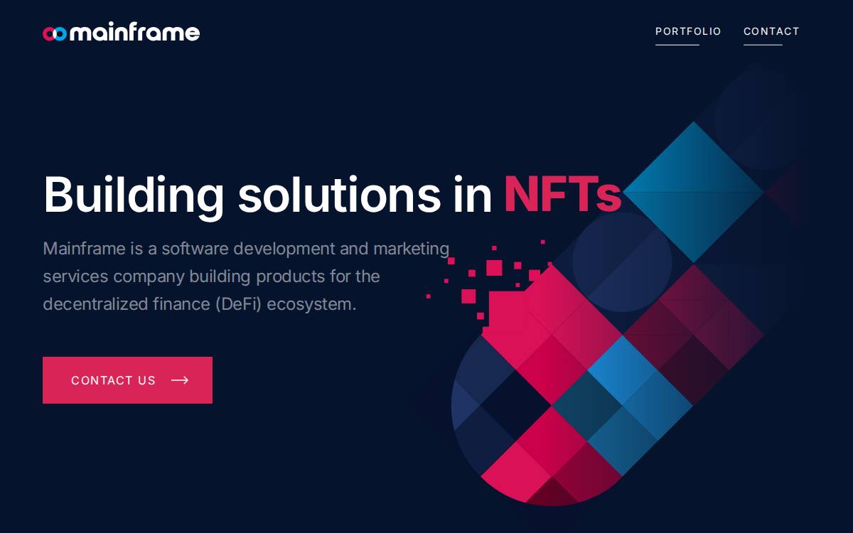 Mainframe website preview