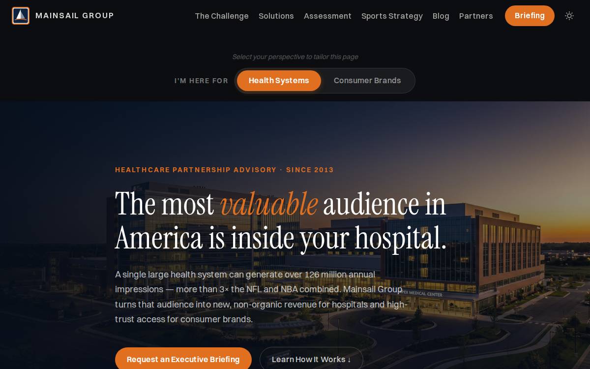 Mainsail Group website preview