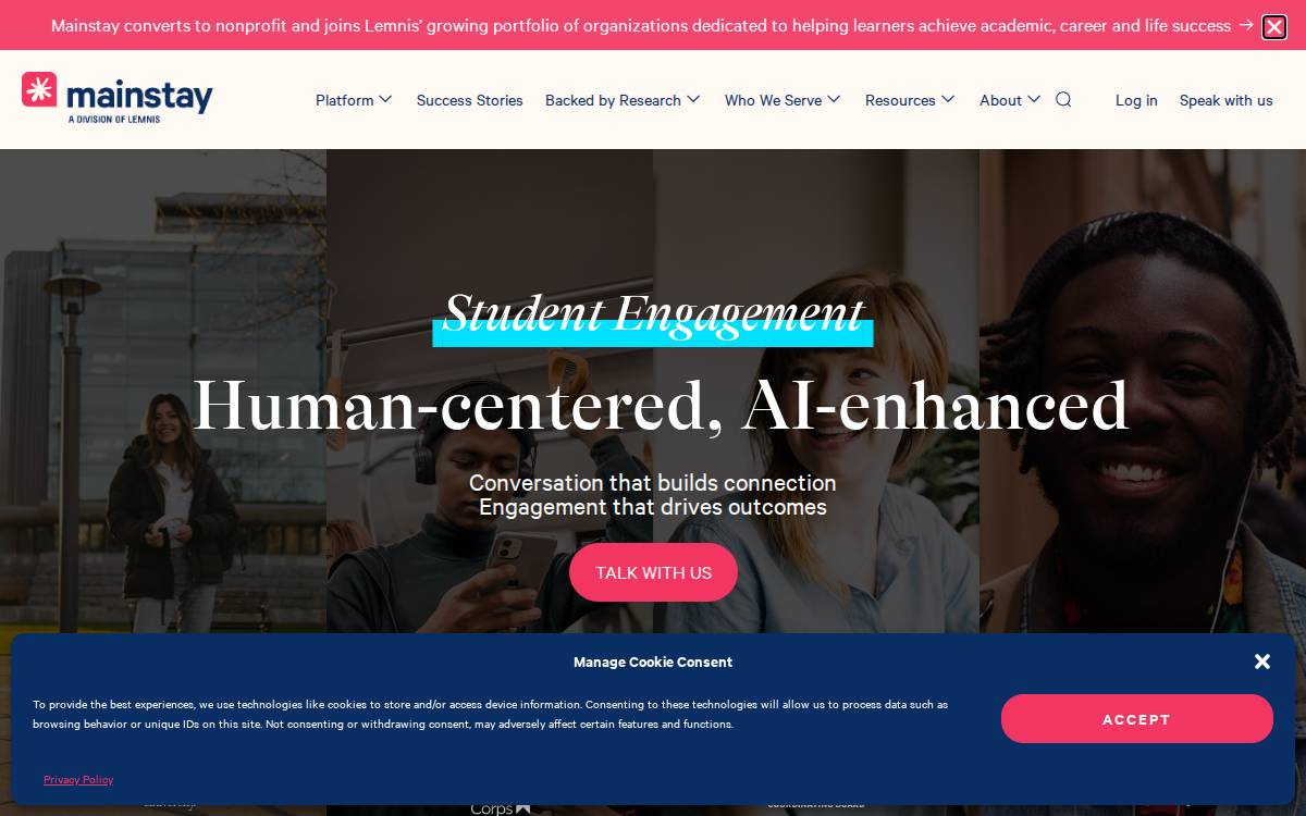 Mainstay website preview